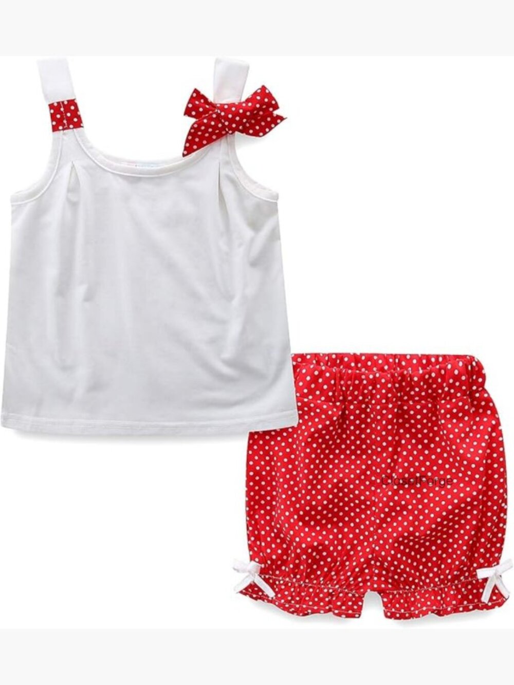 Little Girls Pajama Set Sleeveless Cute Summer Sleepwear Cotton